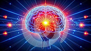 Spark of Genius - Glowing Neural Network