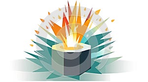 A Spark icon representing the open-source data processing engine used for fast big data computations created with Generative AI