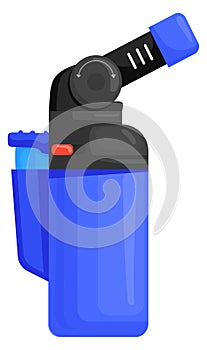 Spark igniter. Cartoon handy gas lighter icon