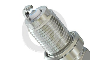 Spark plug closeup, 3D rendering