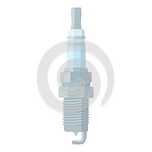 Spark plug icon cartoon vector. Car part