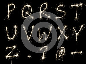 Sparking Alphabet RtoZ