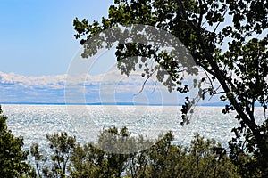 Sparking view of Lake Erie