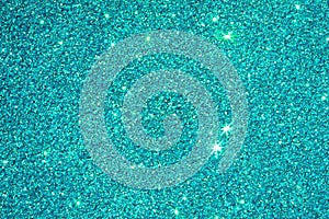 A sparkle aquamarine color glitter texture background