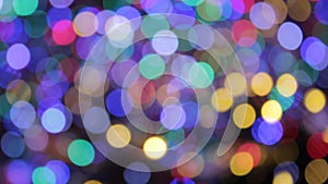 Sparkle bokeh background gold abstract De-focused bokeh abstract Christmas copy space Shimmering blur spot lights defocussed light