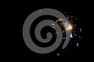 burring sparkler sparking during calibrations photo