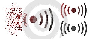 Sparkle Dot Halftone Wi-Fi Point Icon