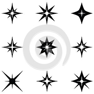 Sparkle icon set