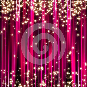 Sparkle pink stars background