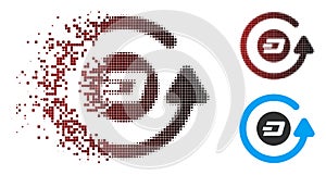 Sparkle Pixel Halftone Dash Chargeback Icon