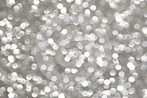 Sparkle silver abstract background. Excellent Christmas, New Year or festive celebration.