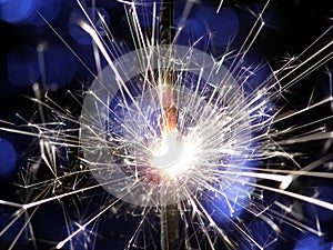 Sparkler making fireworks