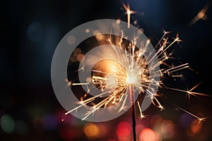 Sparkler newyear. Generate Ai