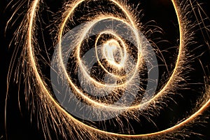 Sparkler spiral