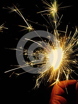 Sparkles in diwali nught celebration