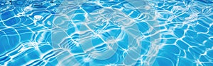 Sparkling Blue Swimming Pool With Water Ripples