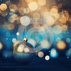 The sparkling bokeh and festive lights,crafted through AI generative