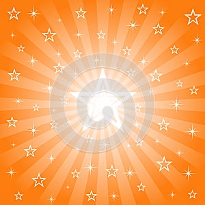 Sparkling Bright Star Background