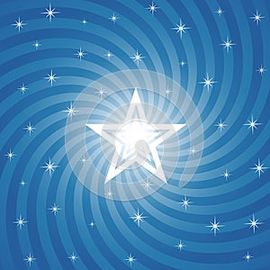 Sparkling Bright Star Background