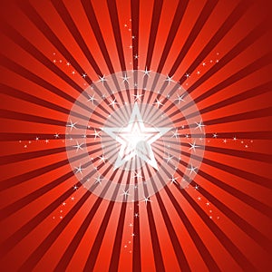 Sparkling Bright Star Background