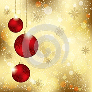 Sparkling Christmas Crystal Ball Background