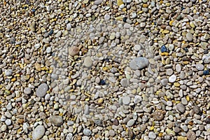 Sparkling, colourful natural sea stones of Fethiye Oludeniz.