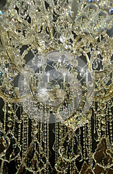 Sparkling crystal chandelier
