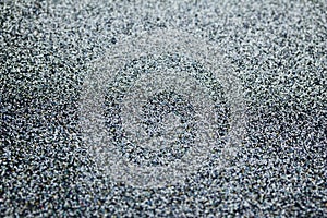 Sparkling defocused silver glitter bokeh abstract texture