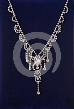 Sparkling diamond necklace