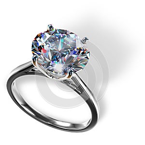 Sparkling diamond ring, its exquisite brilliance and shimmering facets embodying the timeless beauty of eternal love.