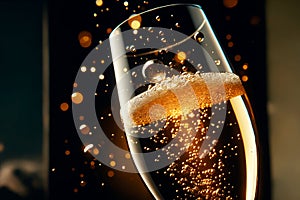 Sparkling Festivity: Champagne and Effervescent Bubbles