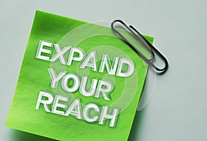 A Sparkling Green Note Card Embracing Expansion and Reach with Soft Shadows and Depth Perfect for Personalized Communication