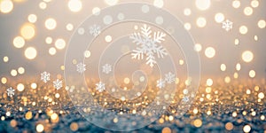 Sparkling holiday abstract background with stars and snowflakes