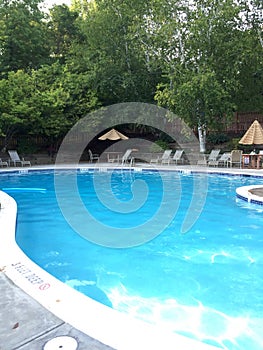 Sparkling Large Inground Swimming Pool