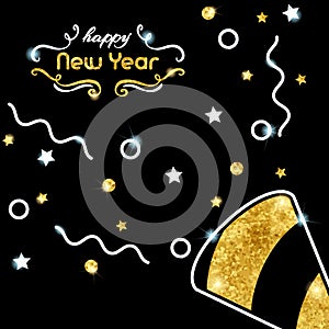 Sparkling New Year`s Eve background