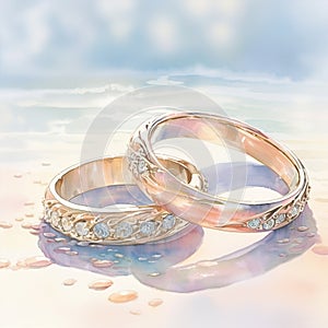 A Sparkling Promise: Glittering Wedding Bands