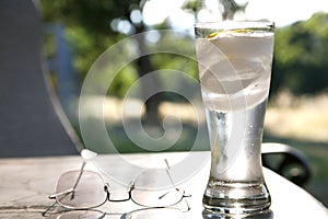 Sparkling Water in Glass