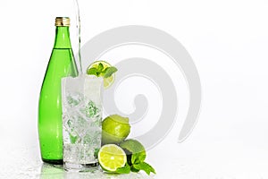 Sparkling Water Lime Mint