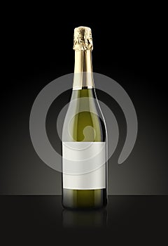 Sparkling White Wine Bottle