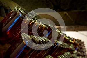 Sparkling wine on rack 5