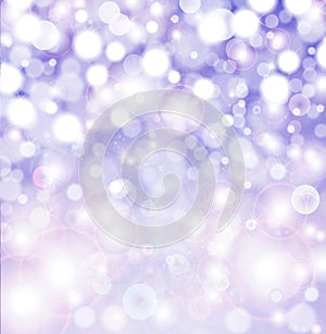 Sparkling winter Christmas party lights background.