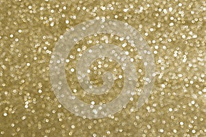 Sparkly glitter, golden background bokeh effect photo