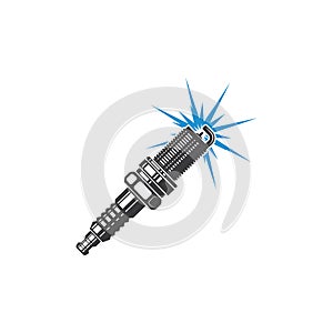 sparkplug icon vector illustration photo