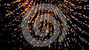 Sparks on a black background