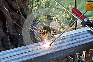 Sparks of Electric Welding