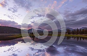 Sparks Lake iat Sunset photo