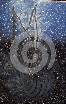 Sparky night abstract background photo