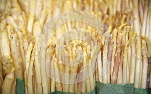 Sparrow grass on market stall