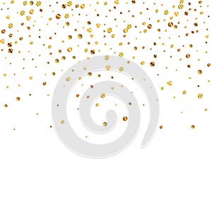 Sparse gold confetti luxury sparkling confetti. Sc