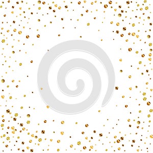 Sparse gold confetti luxury sparkling confetti. Sc